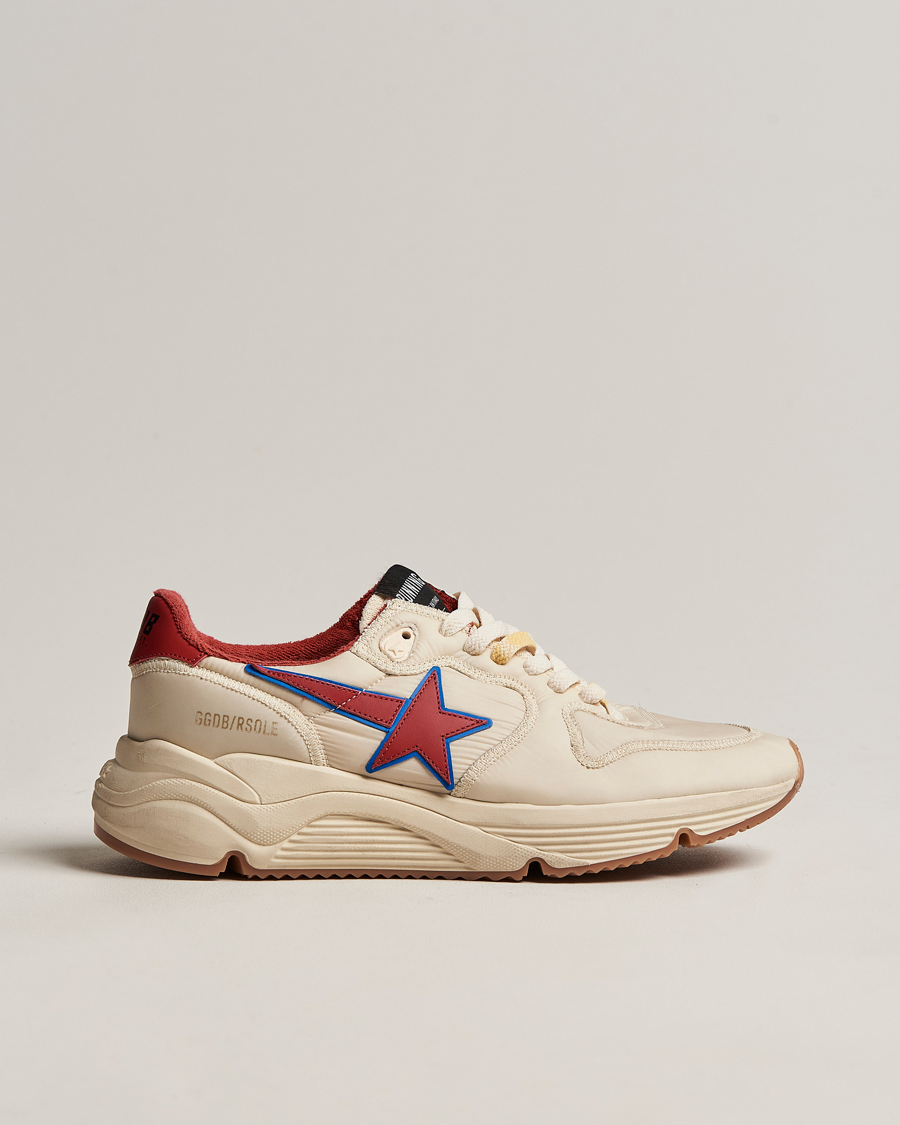 Homme | Golden Goose Deluxe Brand Running Sole Sneakers White/Red | Golden Goose | Deluxe Brand Running Sole Sneakers White/Red