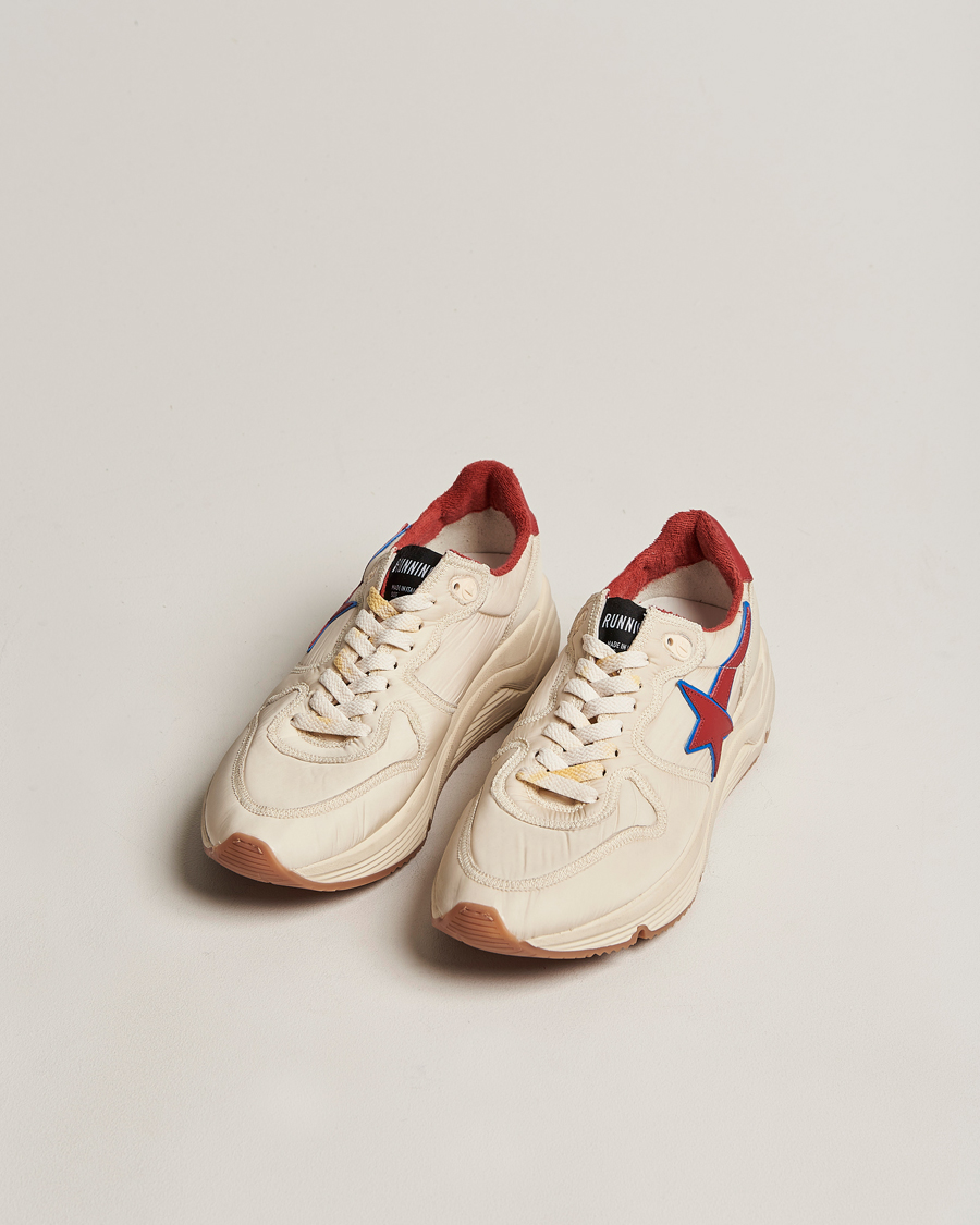 Homme | Golden Goose Deluxe Brand Running Sole Sneakers White/Red | Golden Goose | Deluxe Brand Running Sole Sneakers White/Red