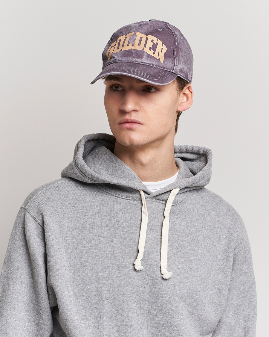 Homme | Golden Goose Deluxe Brand Distressed Cotton Baseball Cap Marzipan | Golden Goose | Deluxe Brand Distressed Cotton Baseball Cap Marzipan