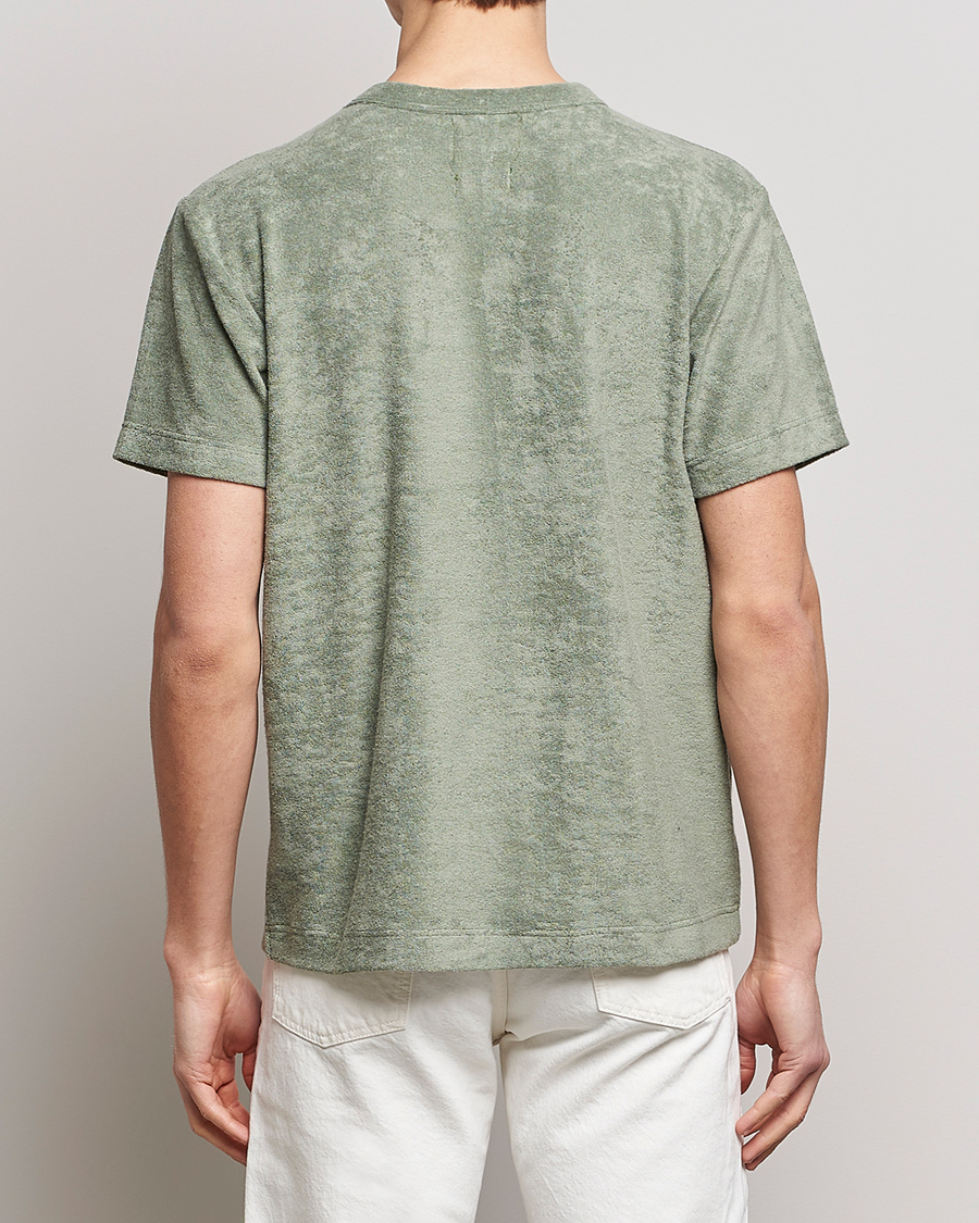 Homme | T-shirts | Howlin' | Fons Cotton Blend Terry Pocket Tee Agave