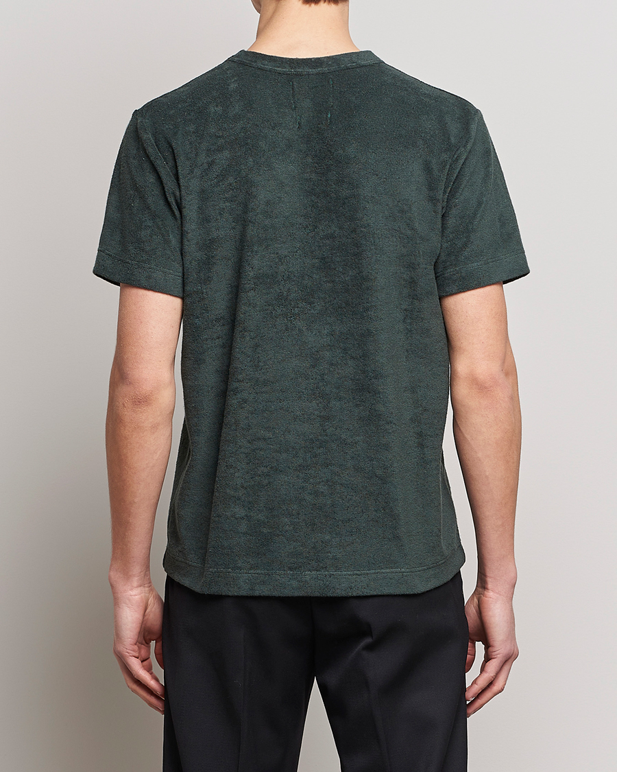 Homme | T-shirts | Howlin' | Fons Cotton Blend Terry Pocket Tee Greenish