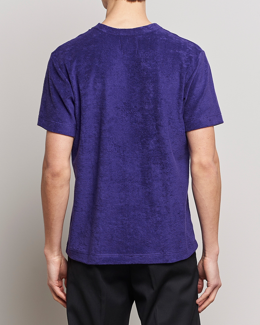 Homme | T-shirts | Howlin' | Fons Cotton Blend Terry Pocket Tee Purple Eyes