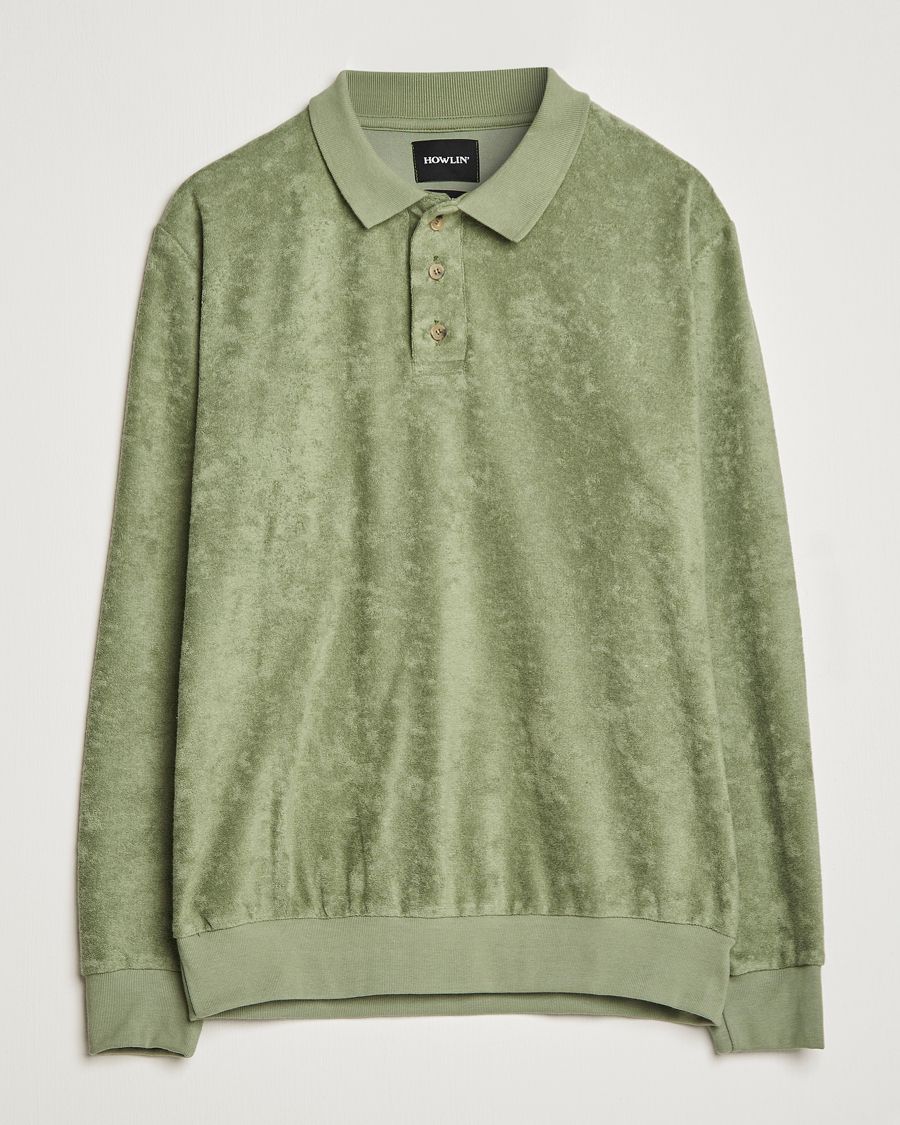 Homme | Pulls Et Tricots | Howlin' | Long Sleeve Terry Polo Agave