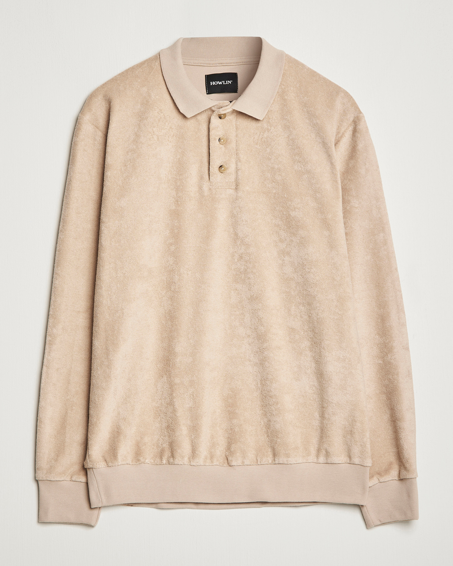 Homme | Pulls Et Tricots | Howlin' | Long Sleeve Terry Polo Cashew