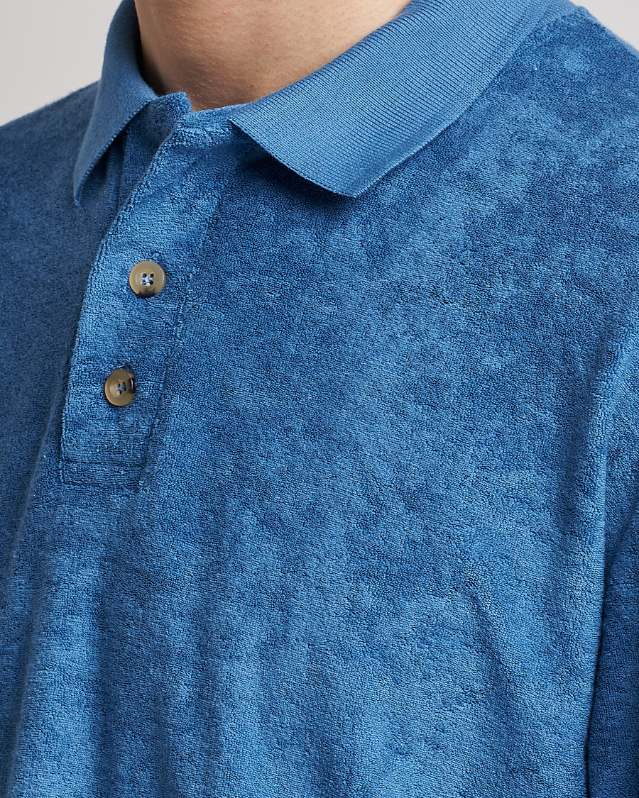 Homme | Pulls Et Tricots | Howlin' | Long Sleeve Terry Polo Summer Blue