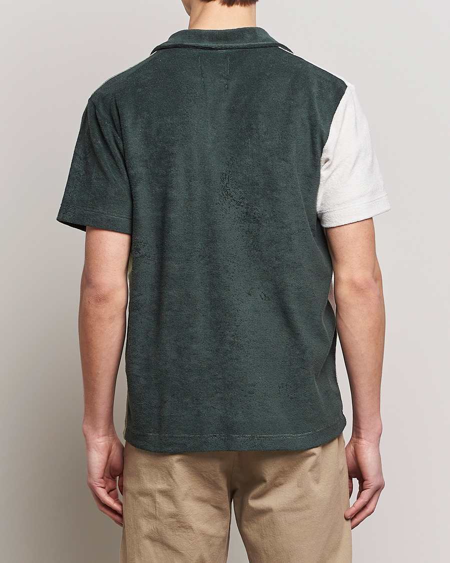 Homme | Chemises | Howlin' | Short Sleeve Color Block Terry Shirt Agave