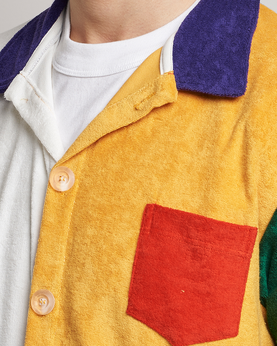 Homme | Chemises | Howlin' | Short Sleeve Color Block Terry Shirt Butter In The Sun