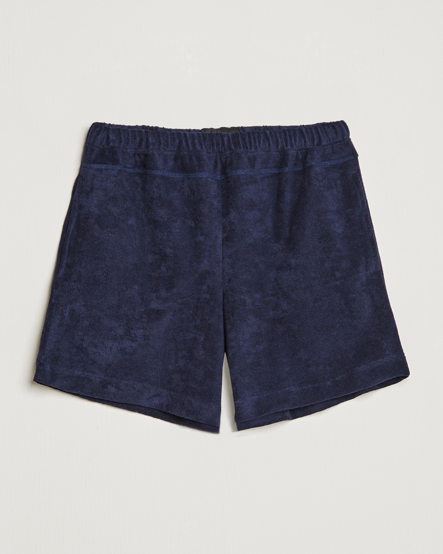 Homme | Shorts | Howlin' | Cotton Blend Terry Shorts Navy