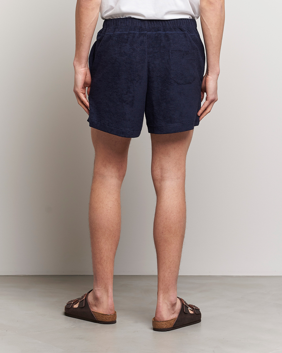 Homme | Shorts | Howlin' | Cotton Blend Terry Shorts Navy
