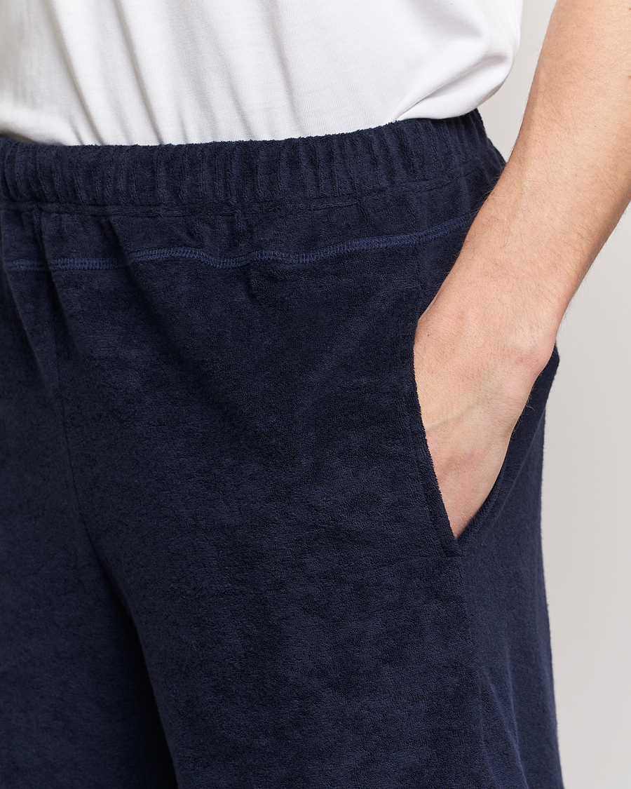 Homme | Shorts | Howlin' | Cotton Blend Terry Shorts Navy