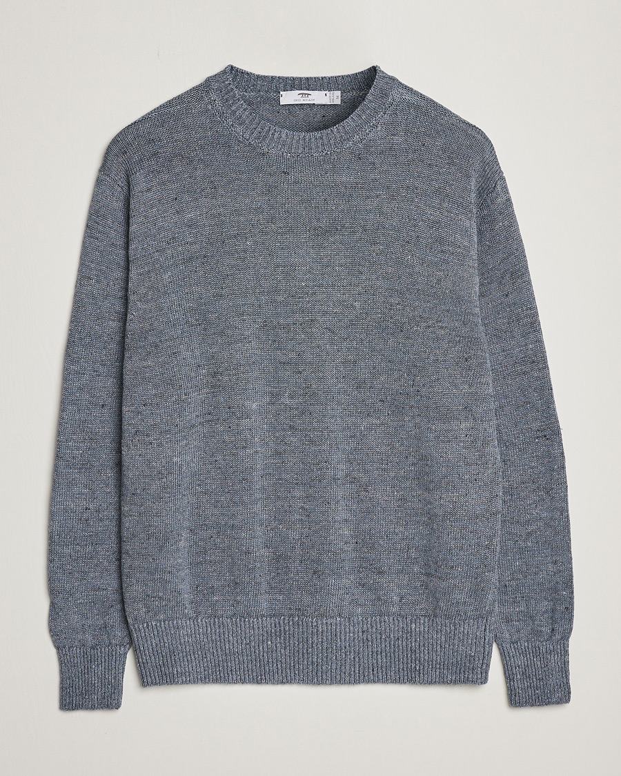 Homme | Pulls Et Tricots | Inis Meáin | Donegal Washed Linen Crew Neck Stone