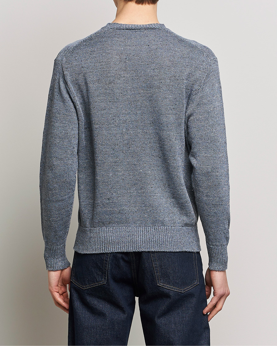 Homme | Pulls Et Tricots | Inis Meáin | Donegal Washed Linen Crew Neck Stone