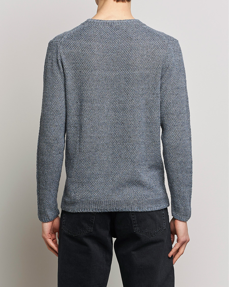 Homme | Pulls Et Tricots | Inis Meáin | Moss Stiched Linen Crew Neck Greyish