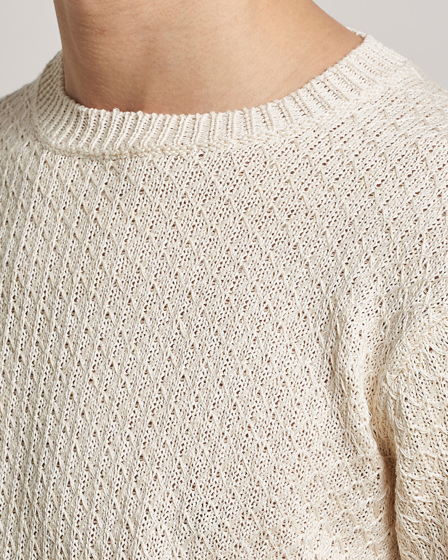 Homme | Pulls Et Tricots | Inis Meáin | Fishnet Linen Sweater Mist