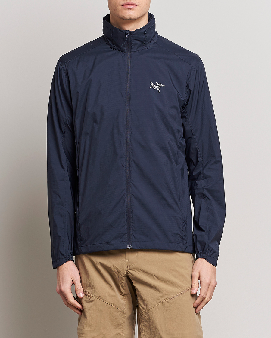 Homme | Manteaux Et Vestes | Arc'teryx | Nodin Lightweight Wind Jacket Black Sapphire