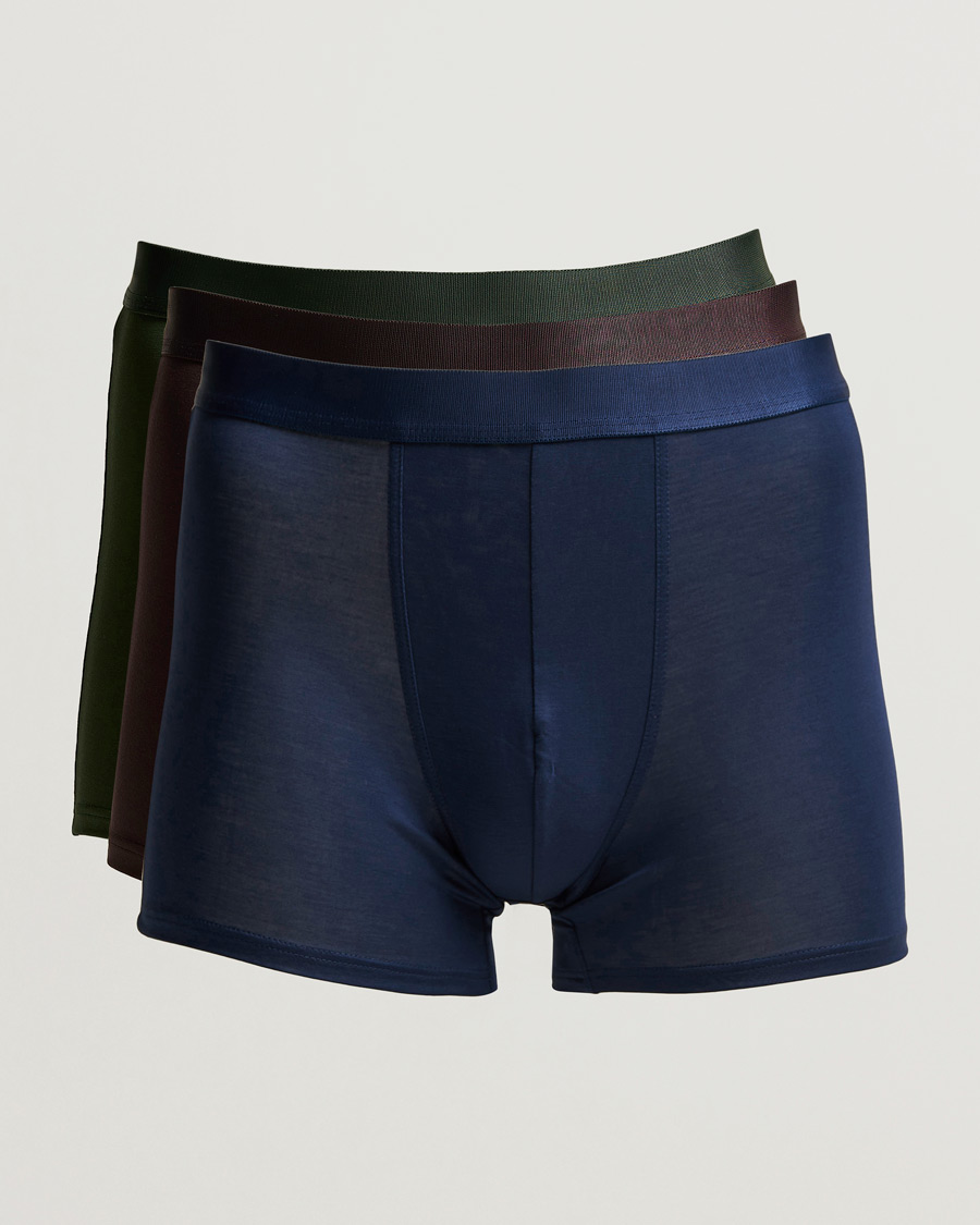Homme | Sous-Vêtements Et Chaussettes | CDLP | 3-Pack Boxer Brief Navy/Army/Brown