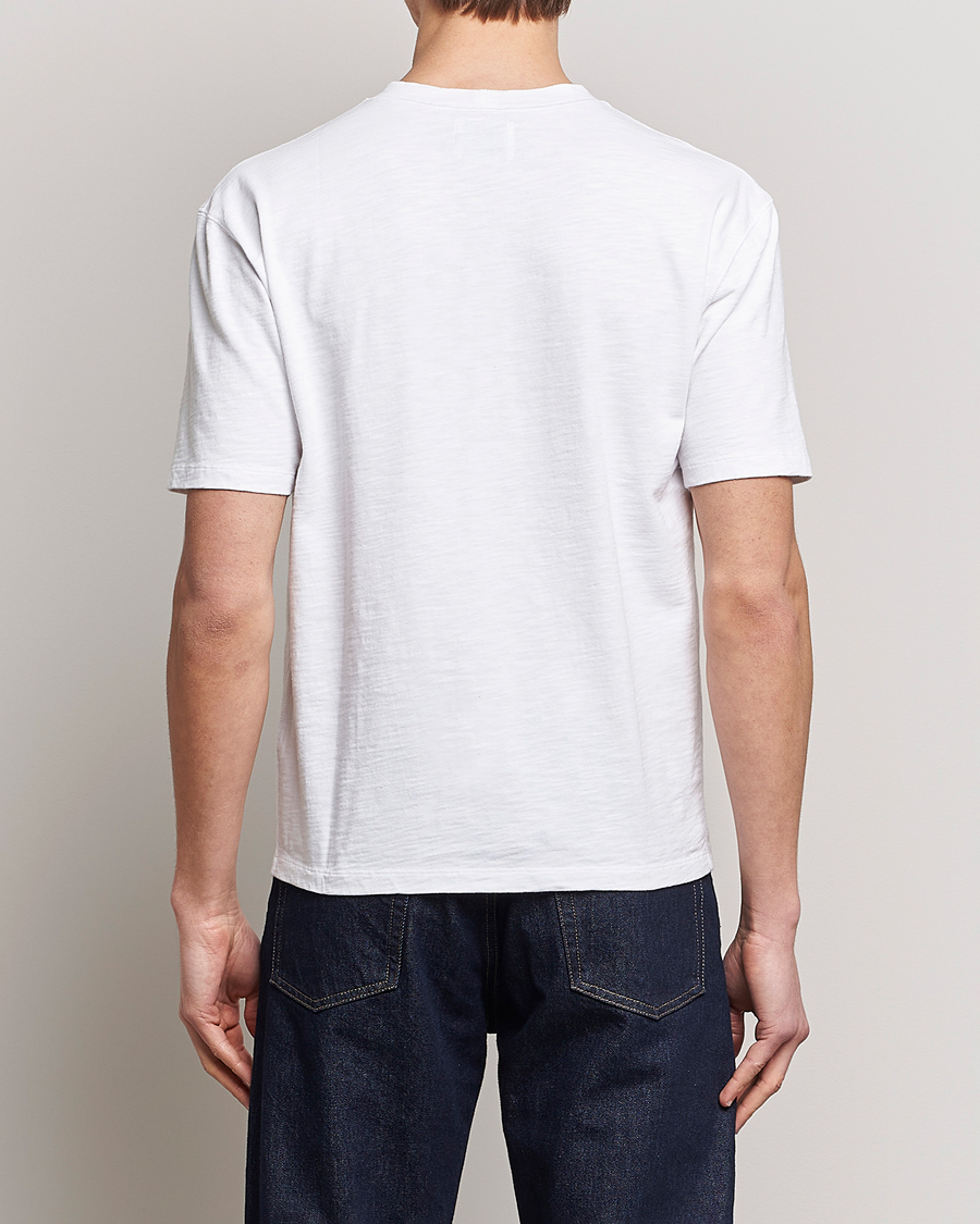 Homme | T-shirts | Drake's | Cotton Pocket T-Shirt White