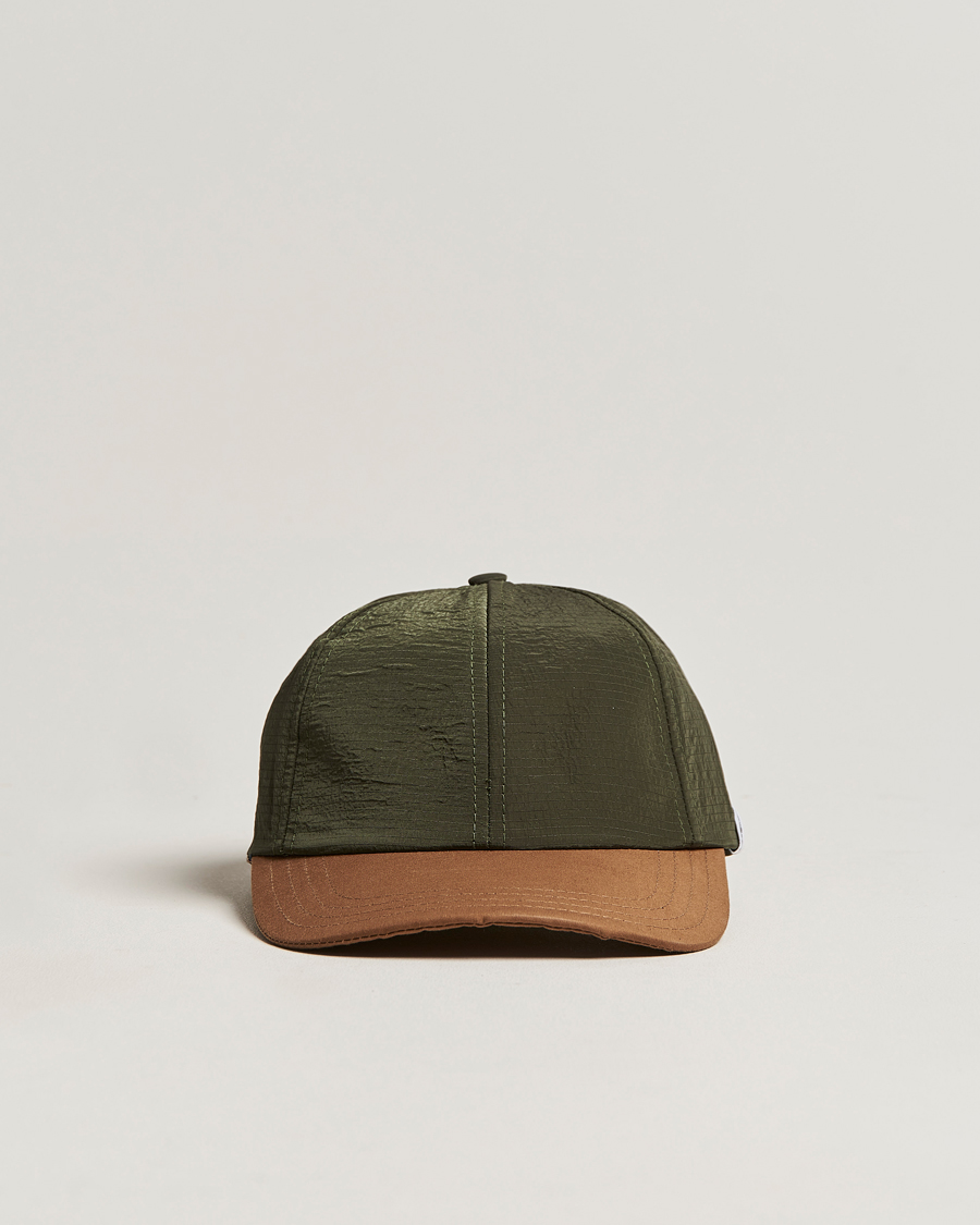 Homme | Mackintosh Tipping Baseball Cal Green | Mackintosh | Tipping Baseball Cal Green