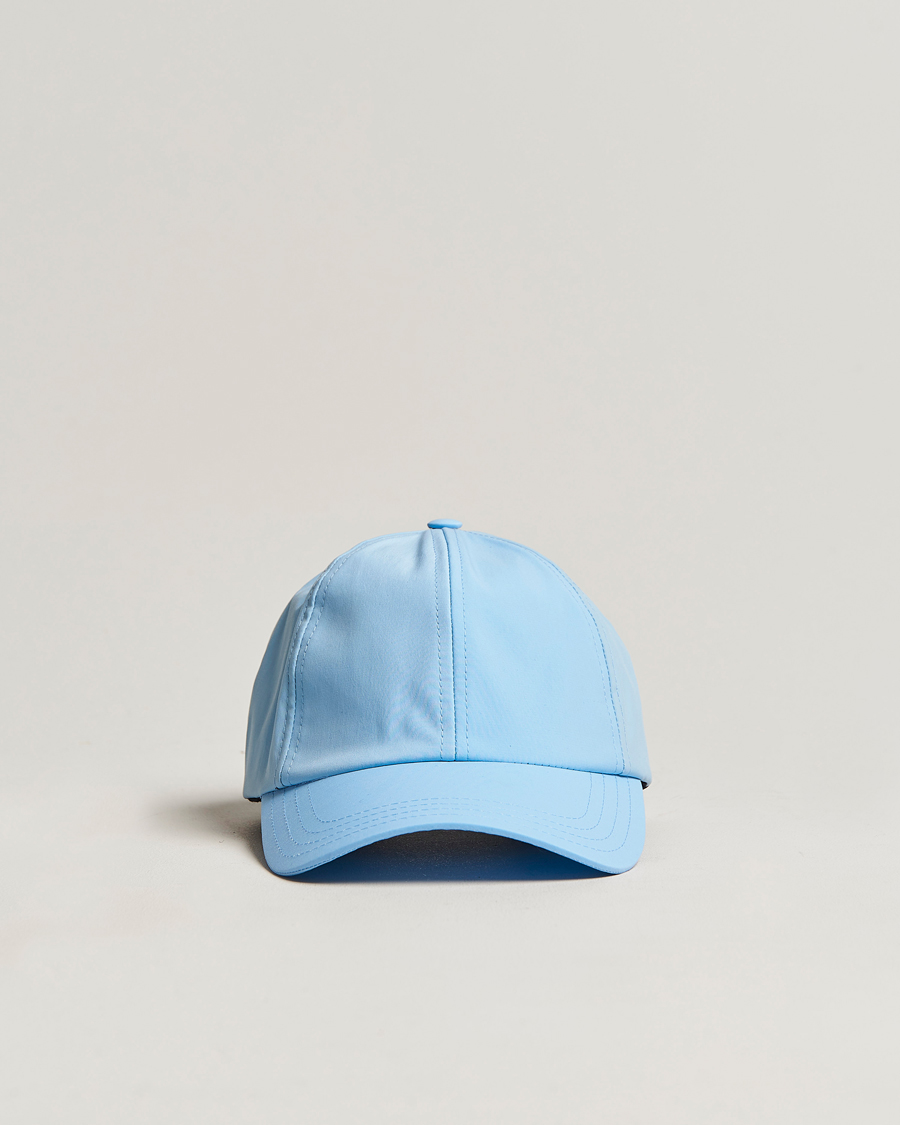 Homme | Mackintosh Tipping Baseball Cap Sky Blue | Mackintosh | Tipping Baseball Cap Sky Blue