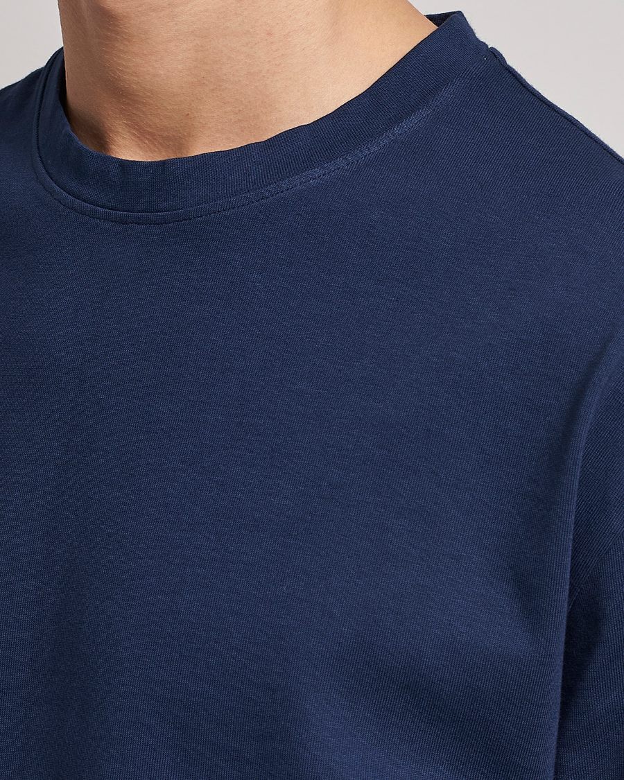 Homme | T-shirts | Massimo Alba | Nevis Short Sleeve T-Shirt Navy