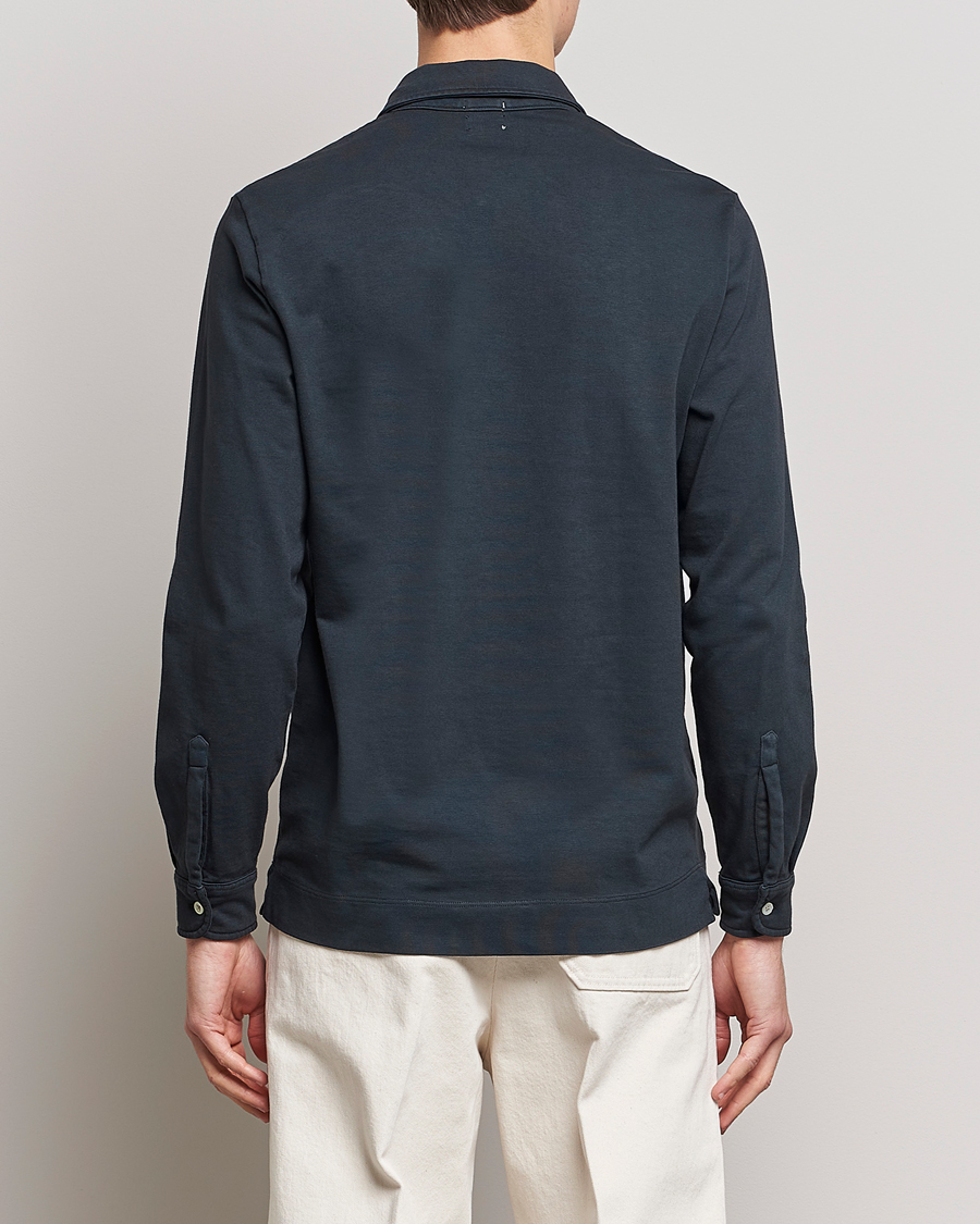 Homme | Pulls Et Tricots | Massimo Alba | Ischia Long Sleeve Cotton Polo Washed Black