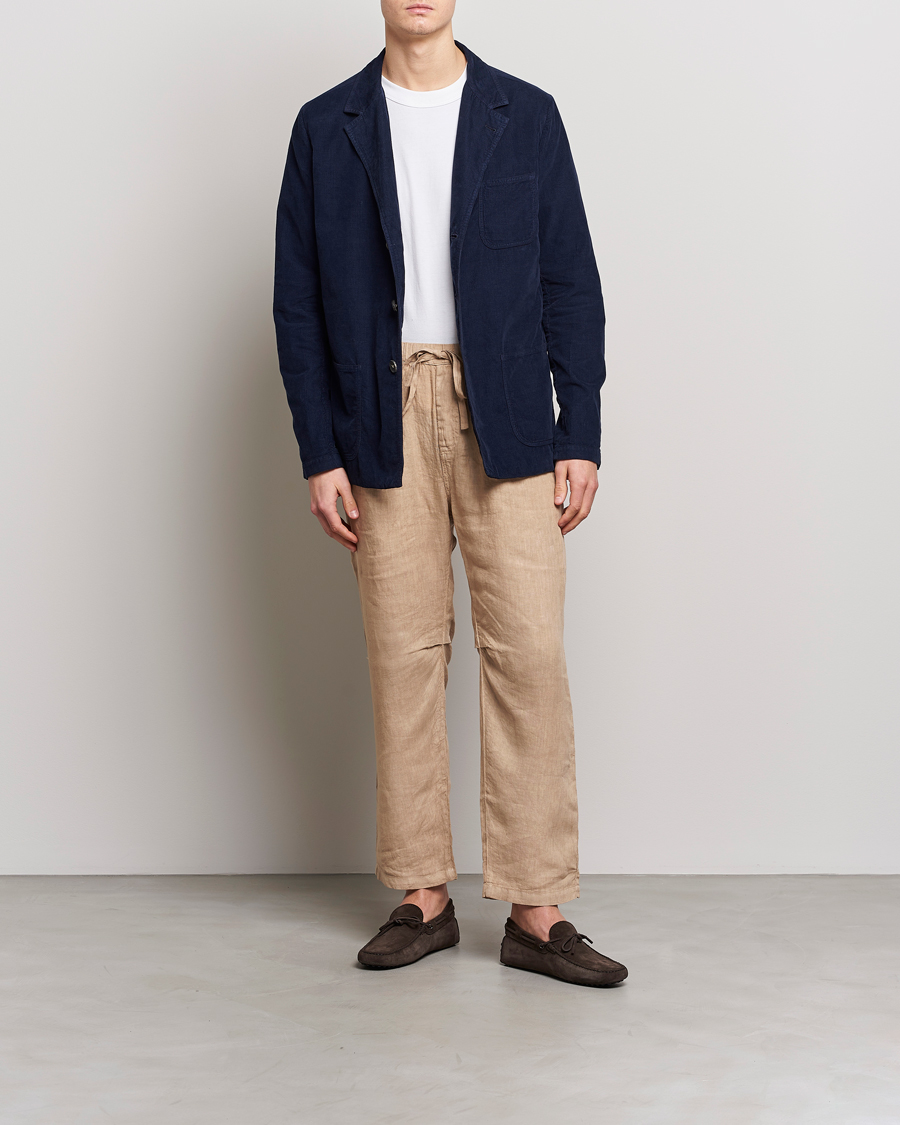 Homme | Blazers | Massimo Alba | Baglietto Baby Corduroy Jacket Navy