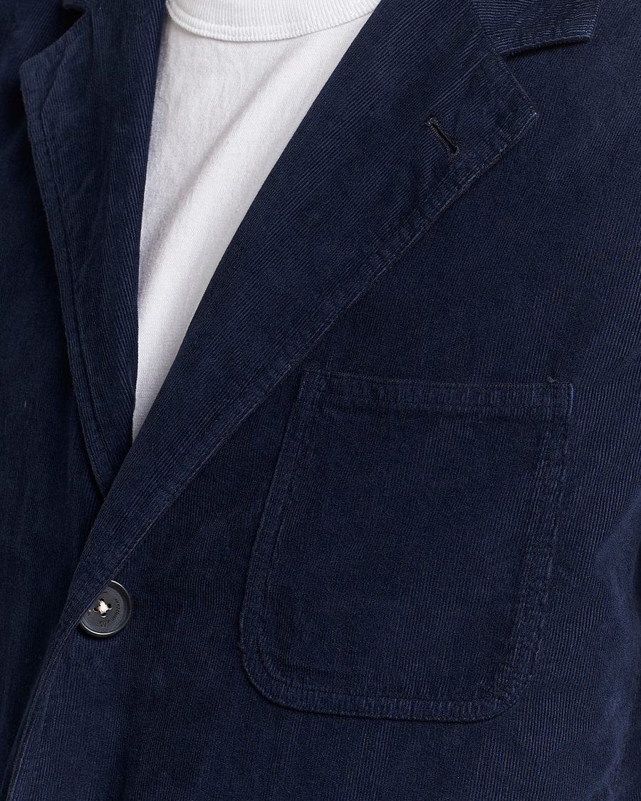Homme | Blazers | Massimo Alba | Baglietto Baby Corduroy Jacket Navy
