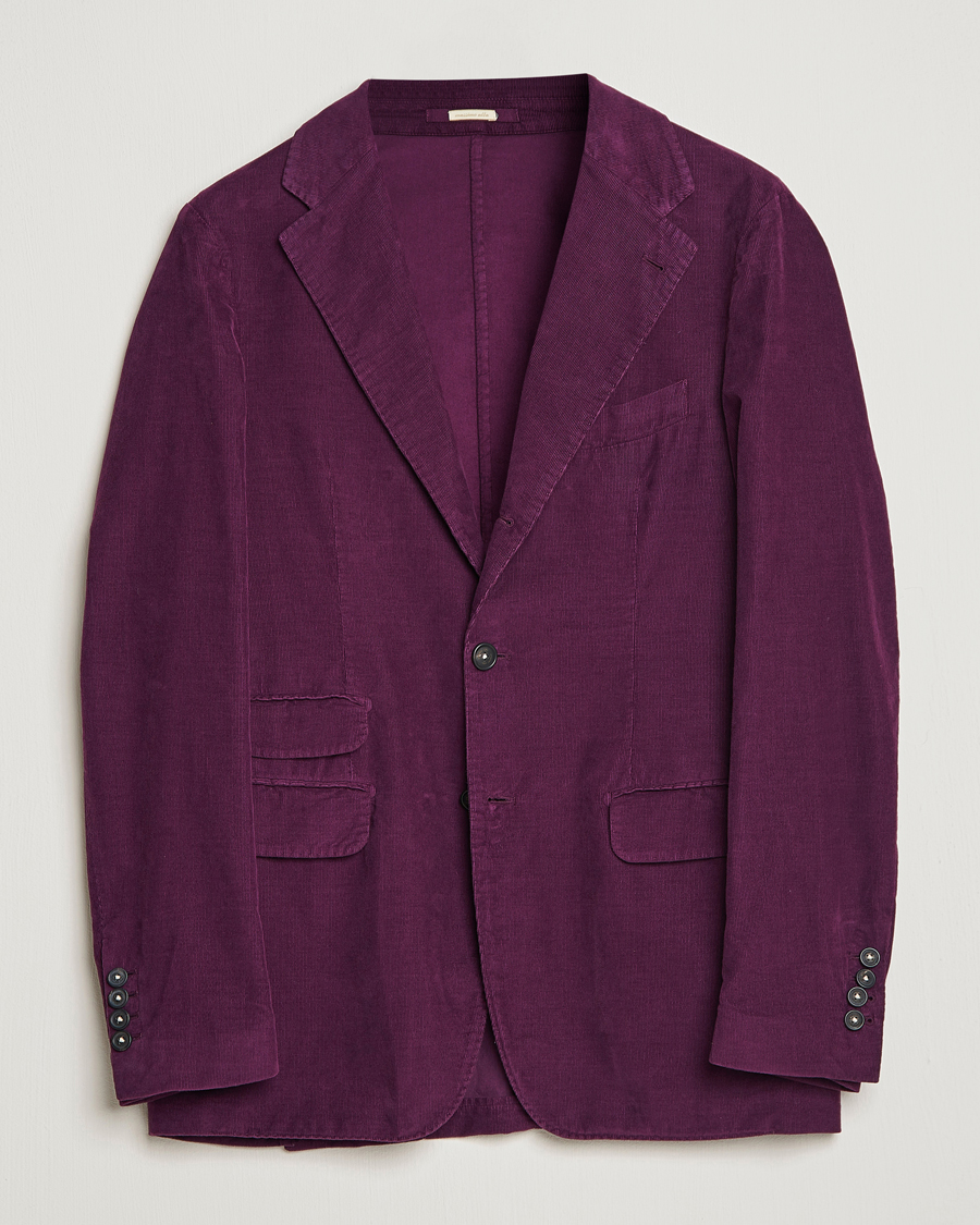 Homme | Blazers | Massimo Alba | Baby Corduroy Blazer Plum