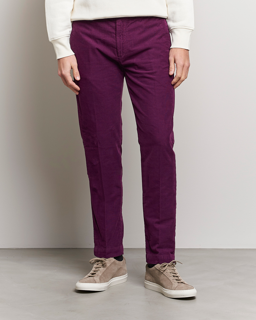Homme | Pantalons | Massimo Alba | Baby Corduroy Trousers Plum