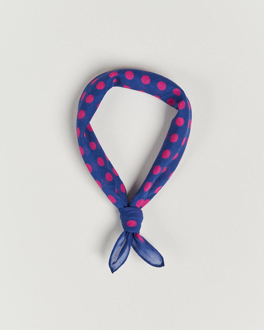 Homme | Massimo Alba Cotton Voile Bandana Blue Massaua | Massimo Alba | Cotton Voile Bandana Blue Massaua