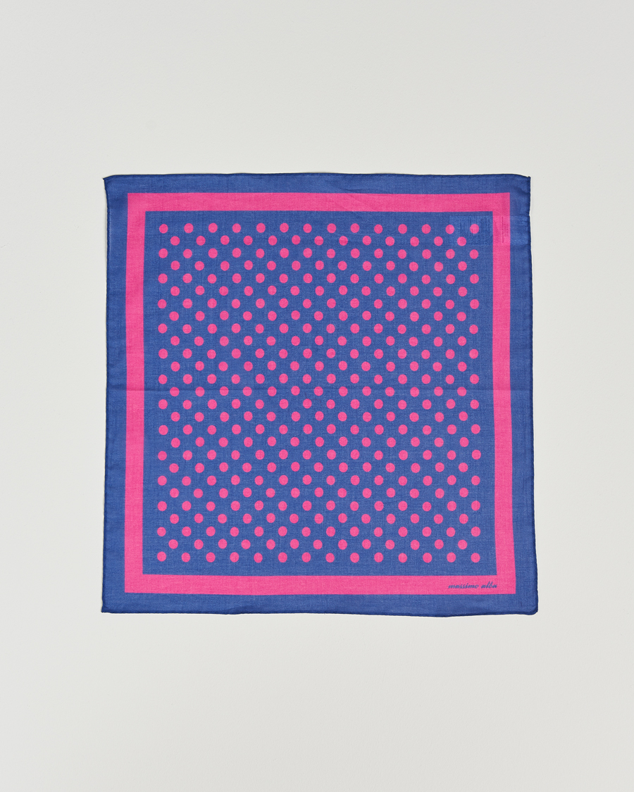Homme | Massimo Alba Cotton Voile Bandana Blue Massaua | Massimo Alba | Cotton Voile Bandana Blue Massaua