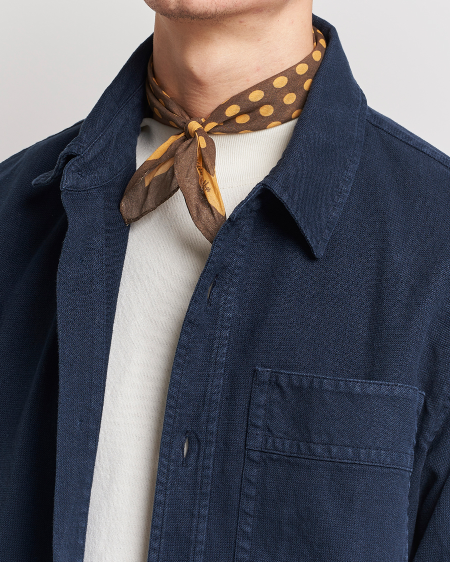 Homme | Massimo Alba Cotton Voile Bandana Cacao | Massimo Alba | Cotton Voile Bandana Cacao