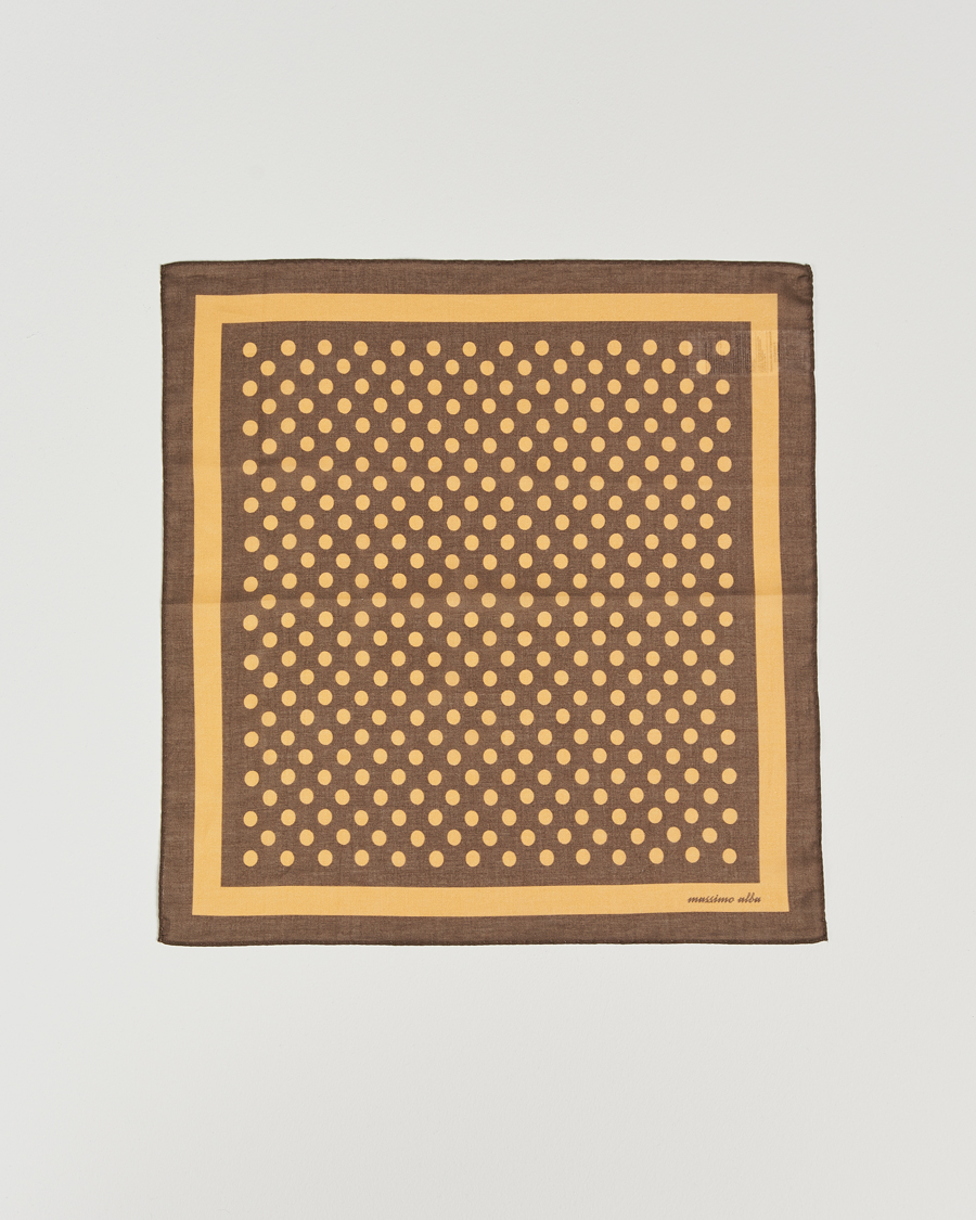 Homme | Massimo Alba Cotton Voile Bandana Cacao | Massimo Alba | Cotton Voile Bandana Cacao