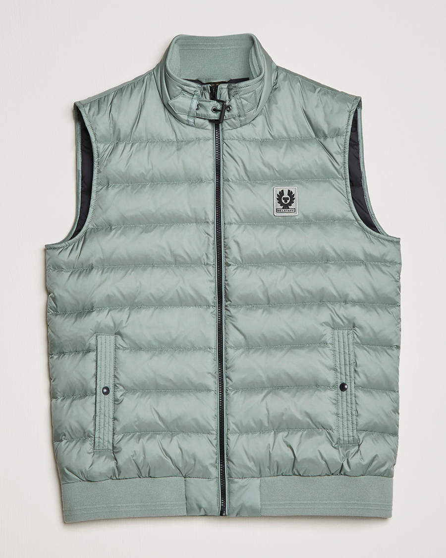 Homme | Gilets | Belstaff | Circuit Padded Gilet Steel Green