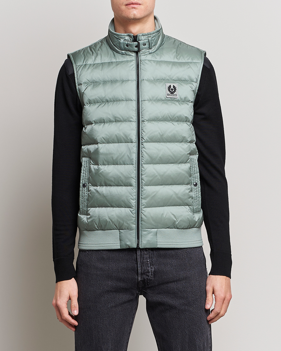 Homme | Gilets | Belstaff | Circuit Padded Gilet Steel Green