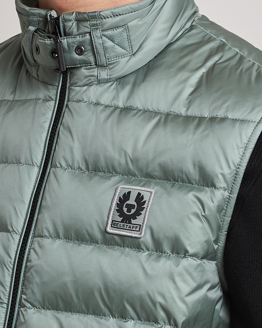 Homme | Gilets | Belstaff | Circuit Padded Gilet Steel Green