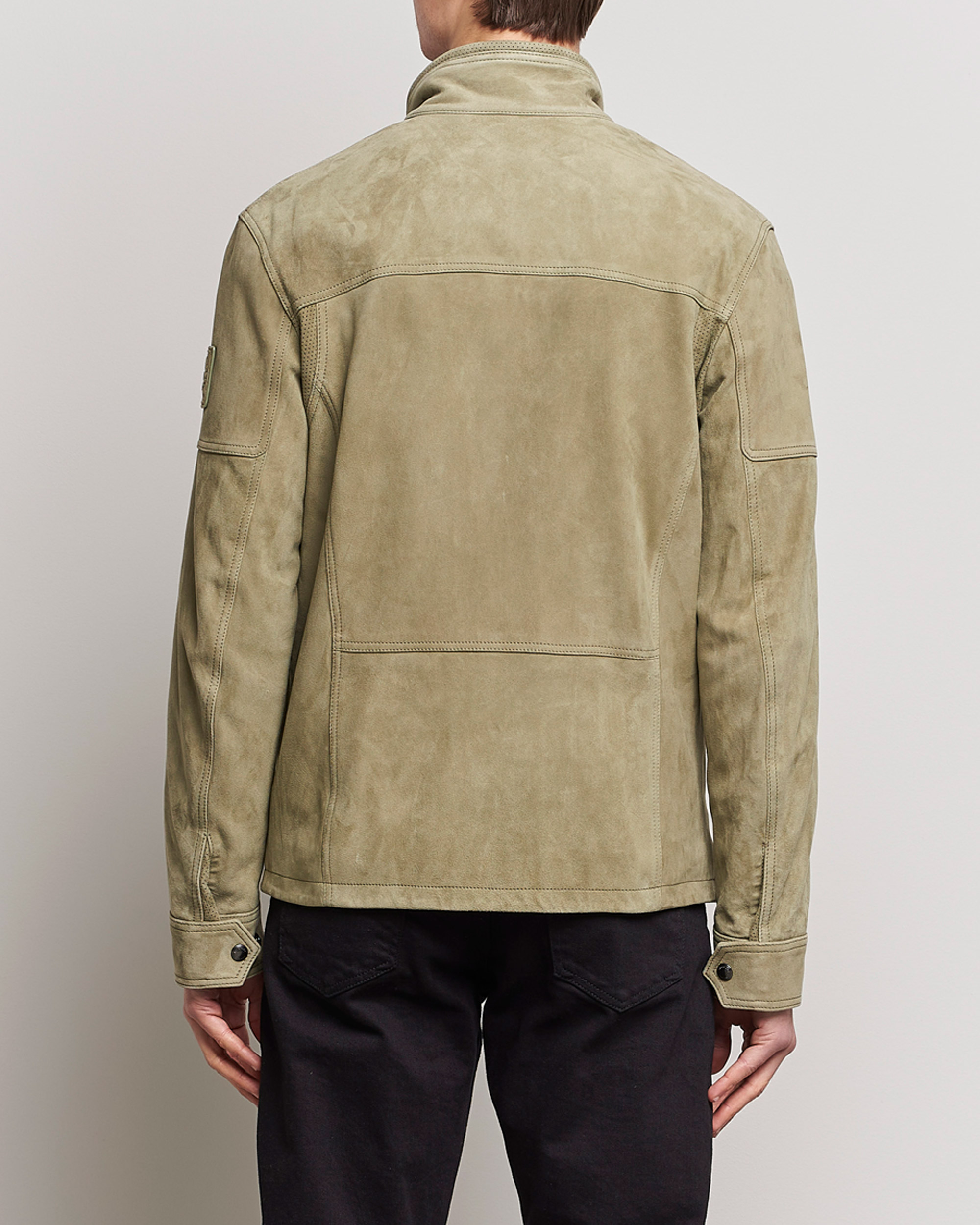 Homme | Manteaux Et Vestes | Belstaff | Dene Suede Field Jacket Aloe