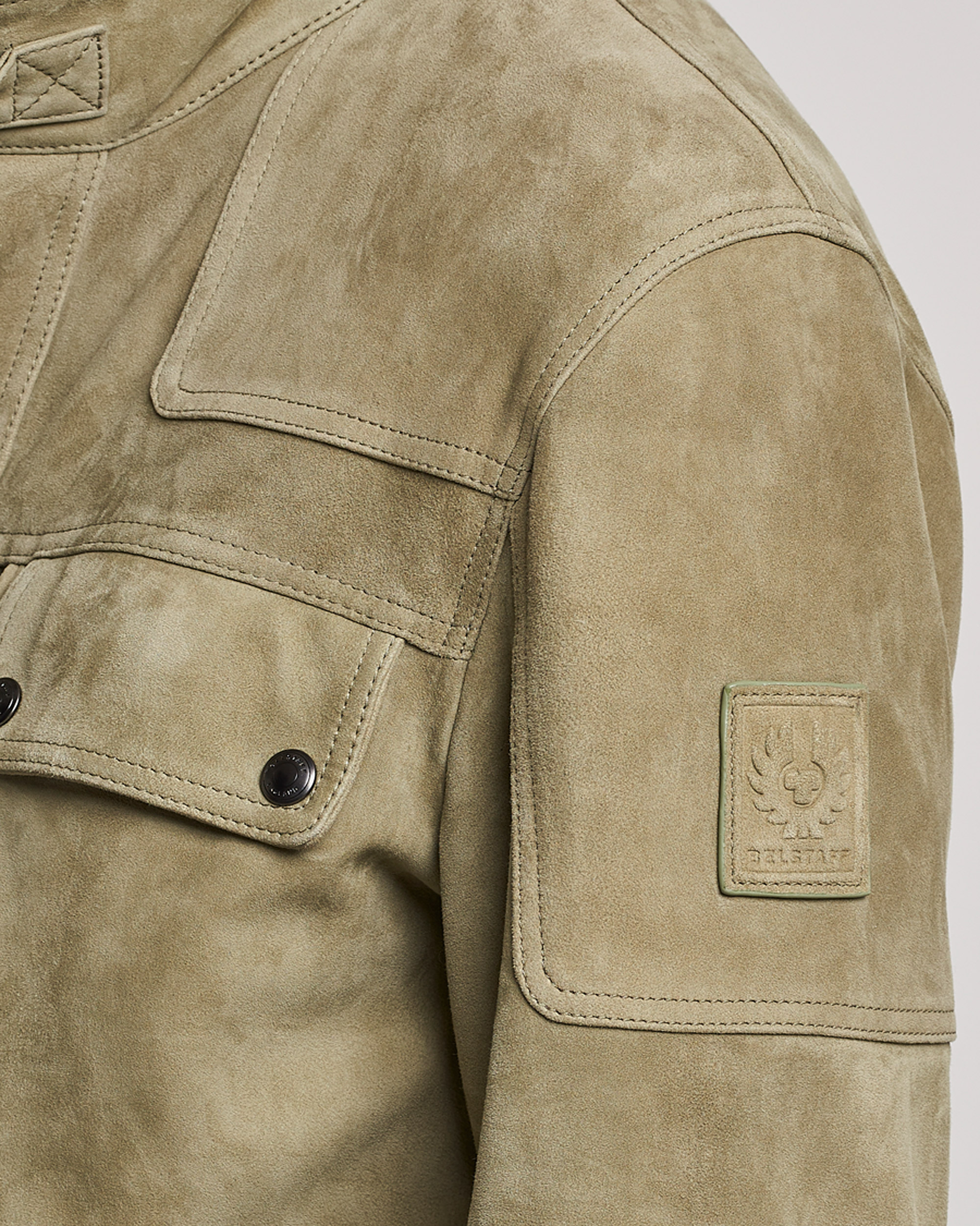 Homme | Manteaux Et Vestes | Belstaff | Dene Suede Field Jacket Aloe