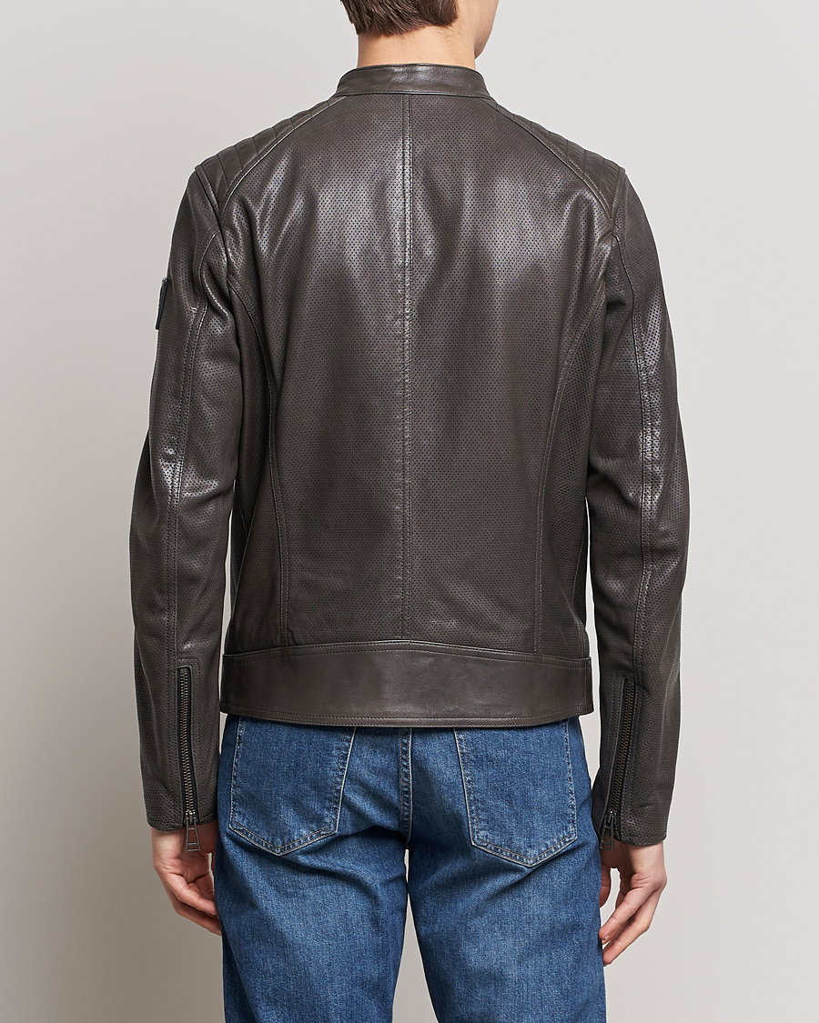 Homme | Manteaux Et Vestes | Belstaff | V Racer Air Leather Jacket Dark Grey