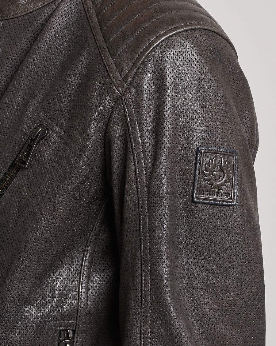 Homme | Manteaux Et Vestes | Belstaff | V Racer Air Leather Jacket Dark Grey