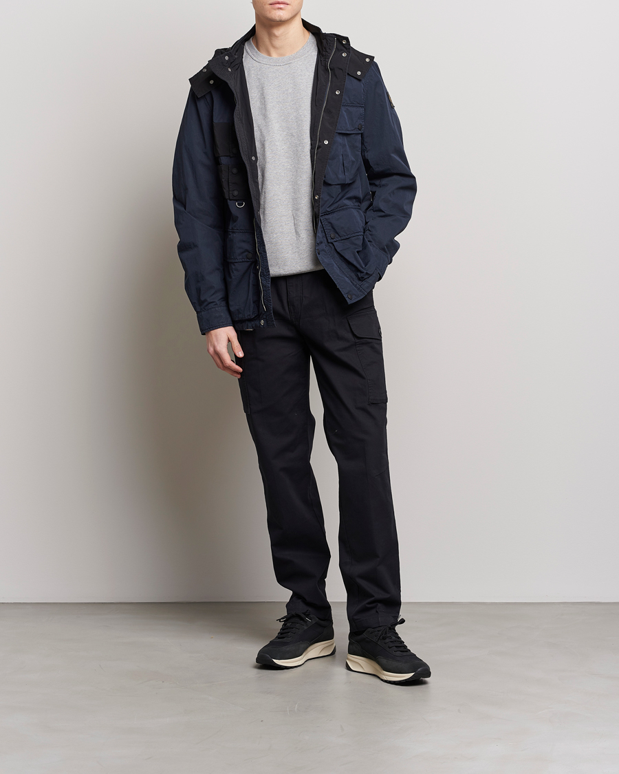 Homme | Manteaux Et Vestes | Belstaff | Deploy Cotton/Nylon Field Jacket Dark Ink/Black
