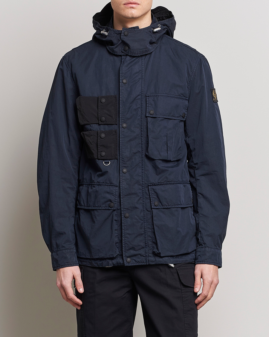 Homme | Manteaux Et Vestes | Belstaff | Deploy Cotton/Nylon Field Jacket Dark Ink/Black