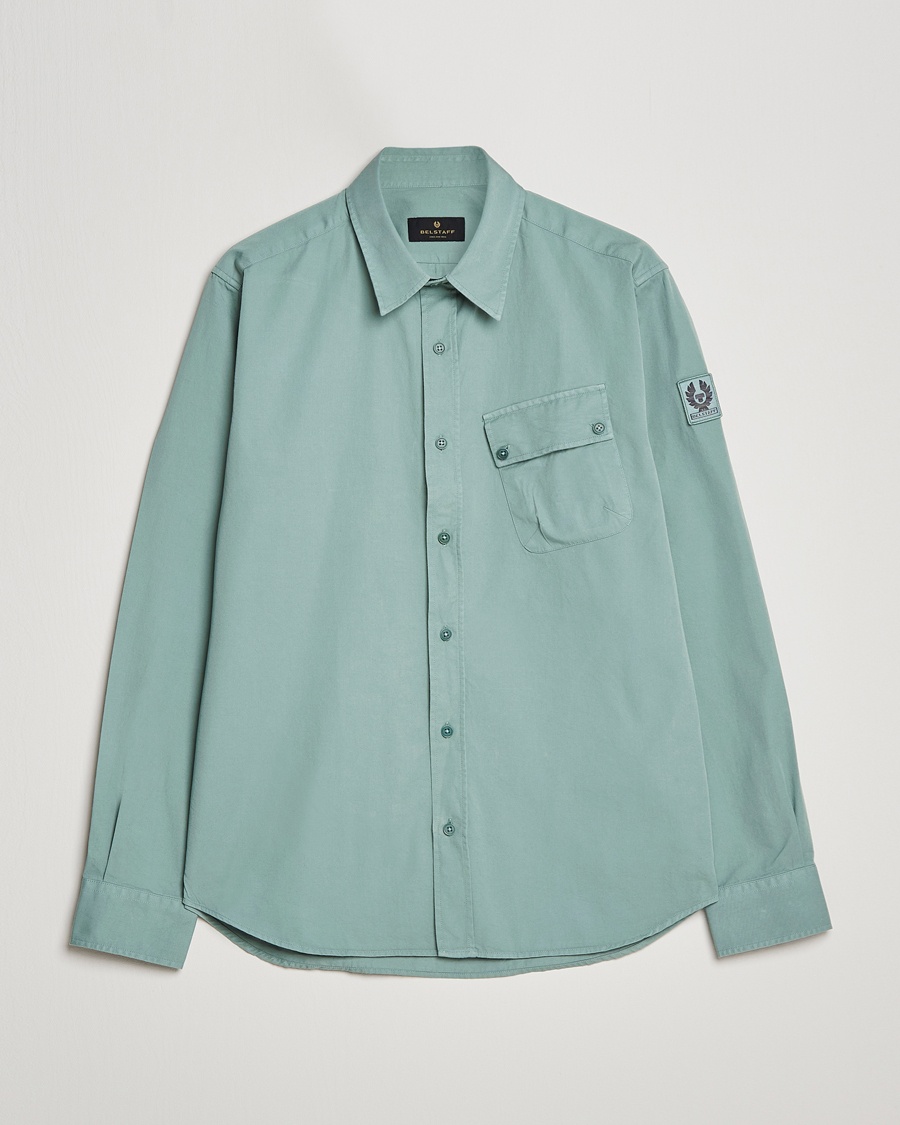 Homme | Chemises | Belstaff | Pitch Cotton Pocket Shirt Steel Green