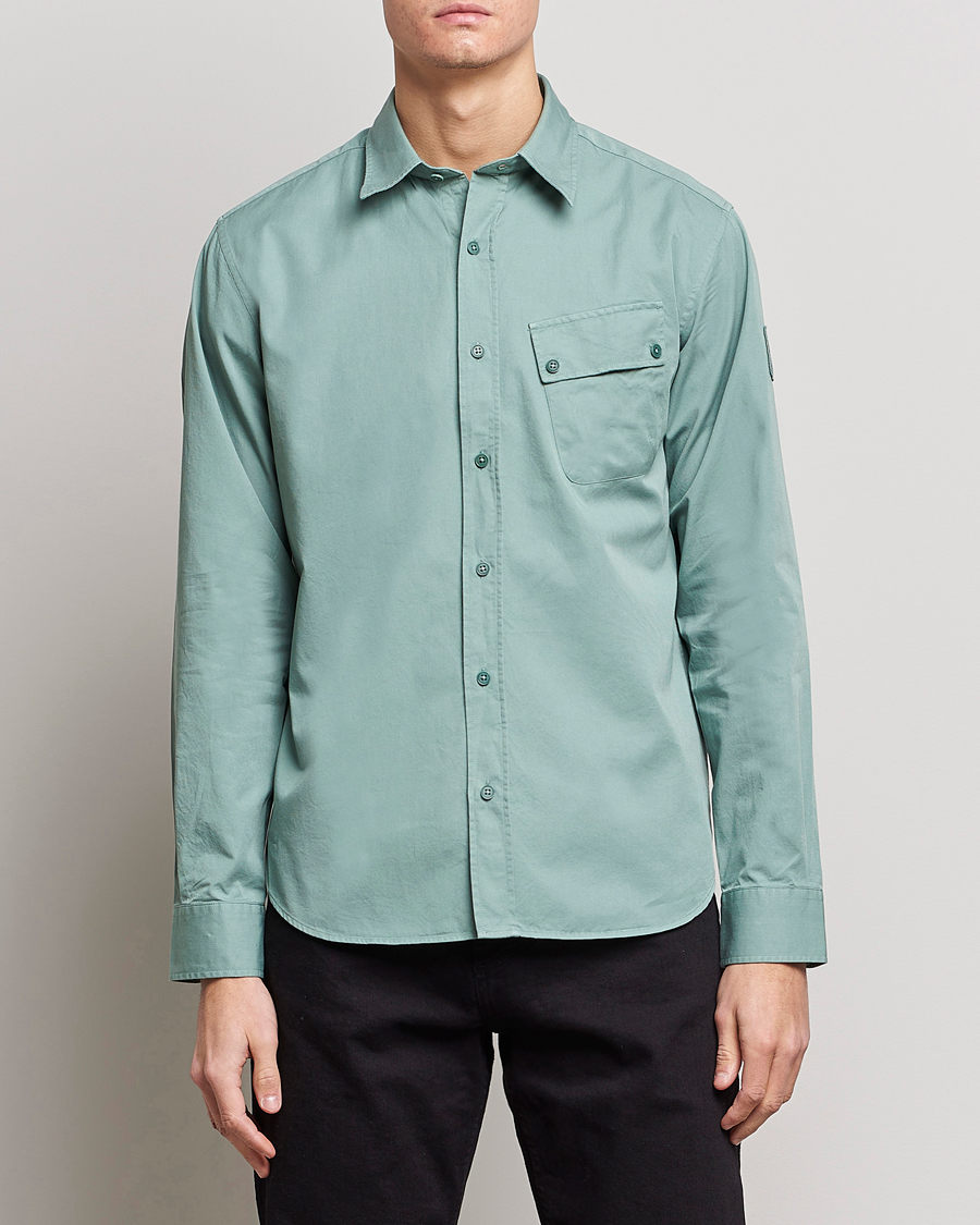 Homme | Chemises | Belstaff | Pitch Cotton Pocket Shirt Steel Green