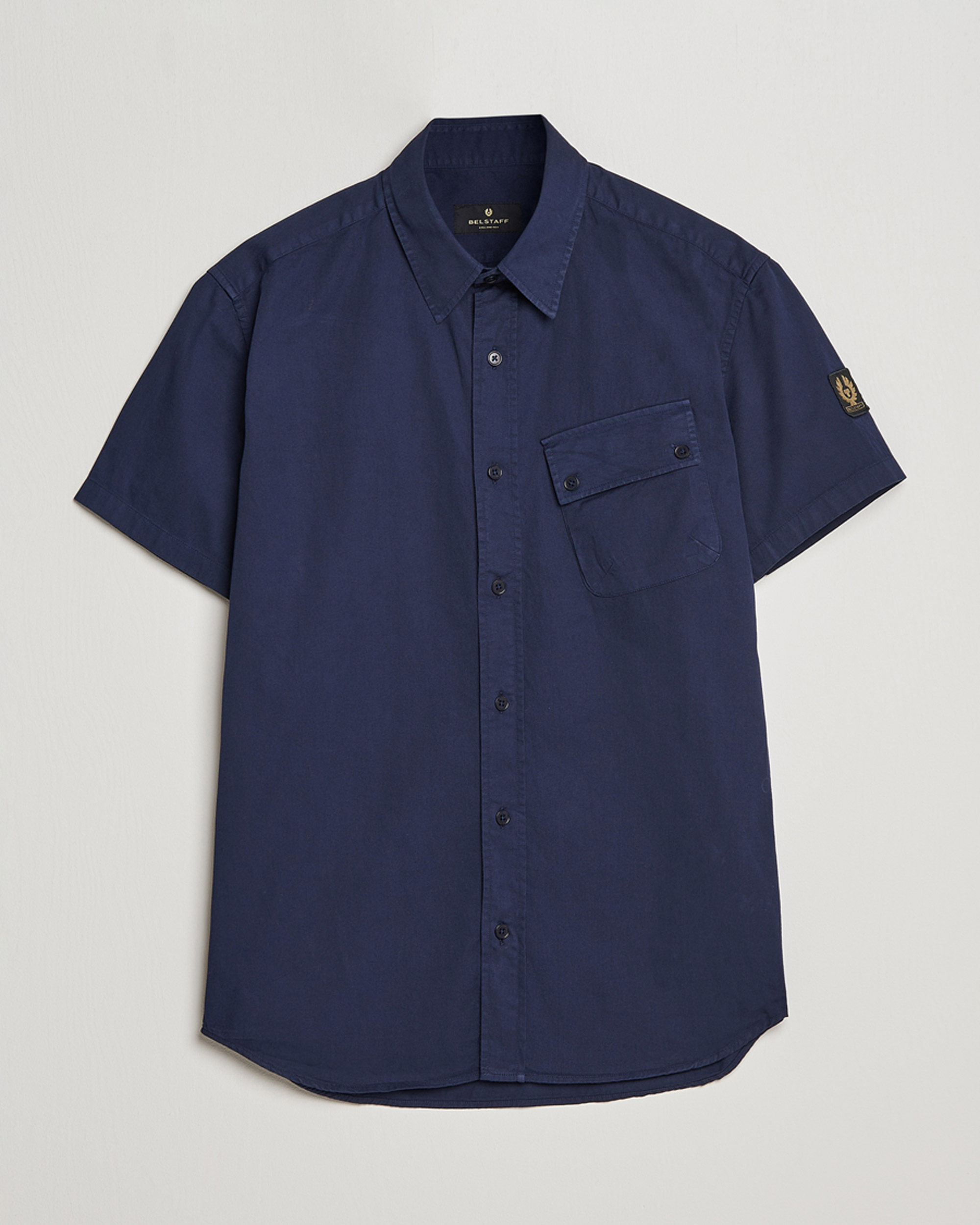 Homme | Chemises | Belstaff | Short Sleeve Pitch Shirt Neep Navy