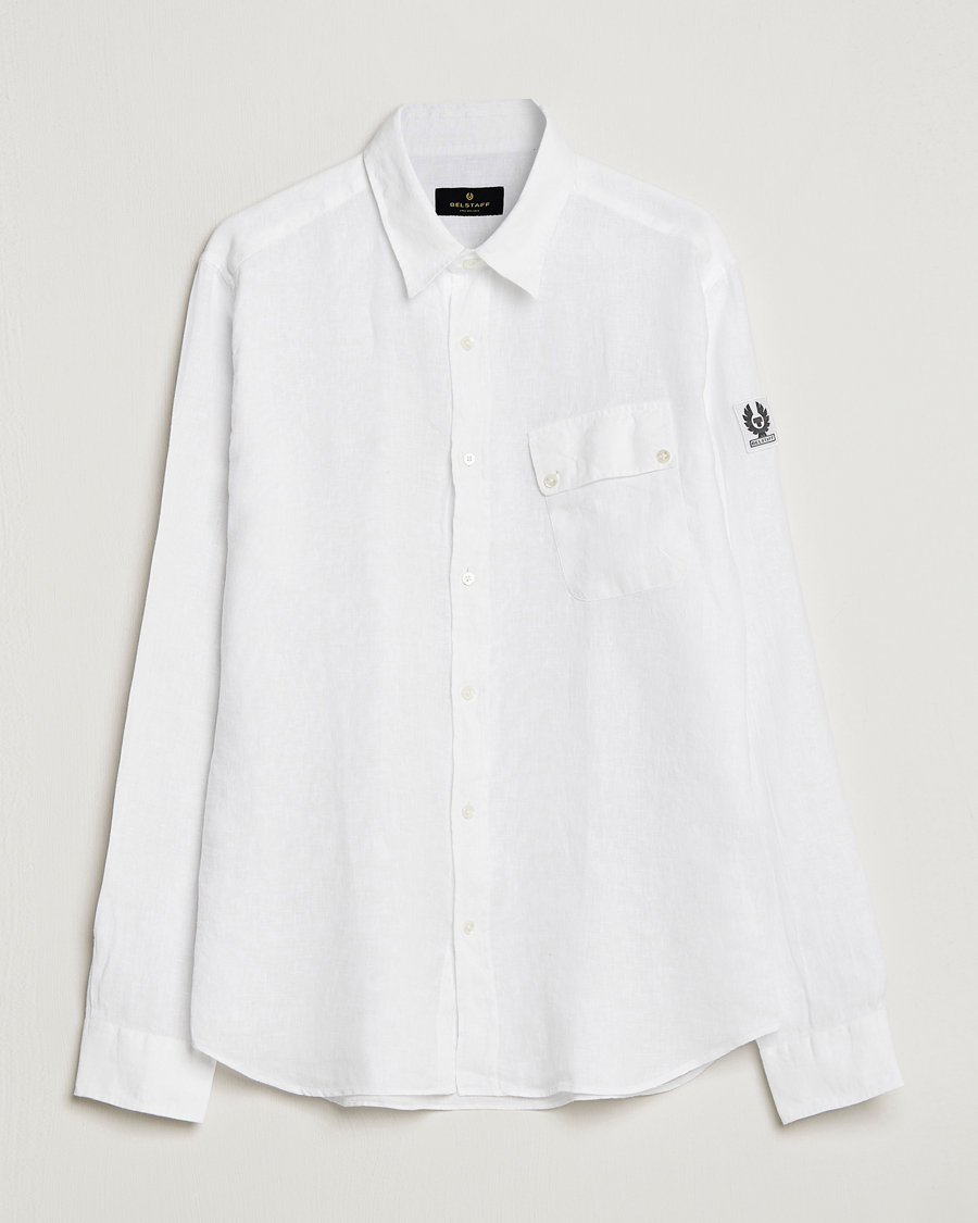 Homme | Chemises | Belstaff | Pitch Linen Pocket Shirt White
