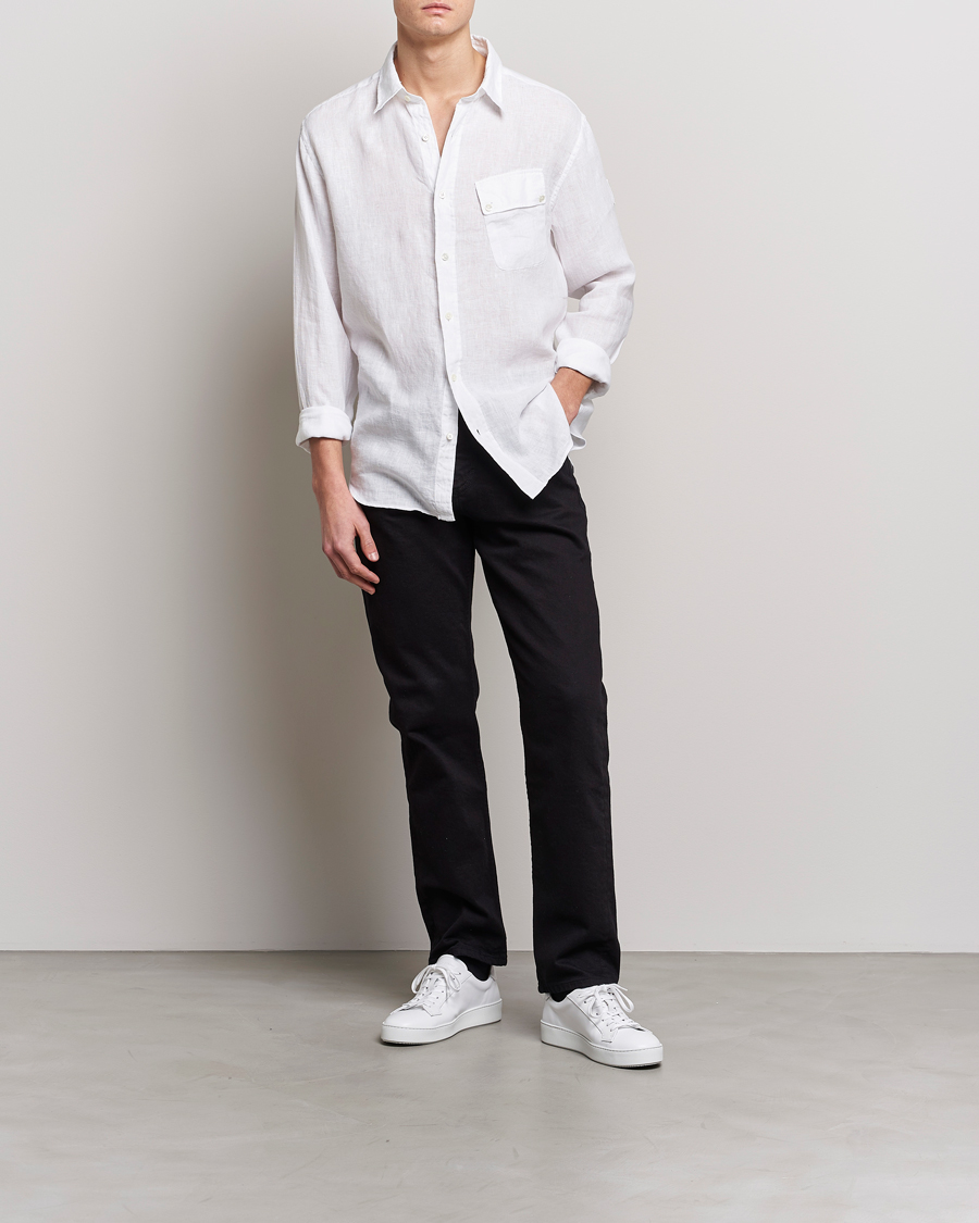 Homme | Chemises | Belstaff | Pitch Linen Pocket Shirt White