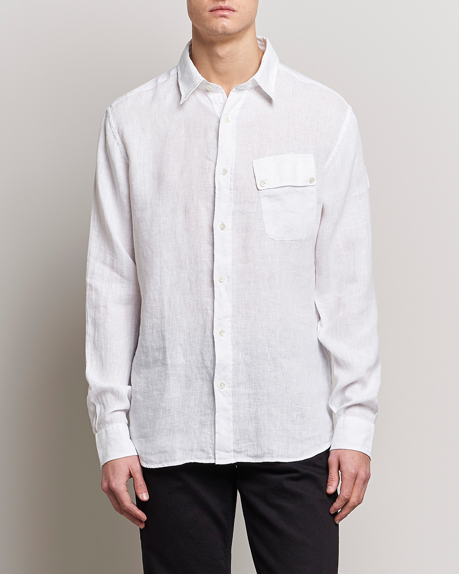 Homme | Chemises | Belstaff | Pitch Linen Pocket Shirt White