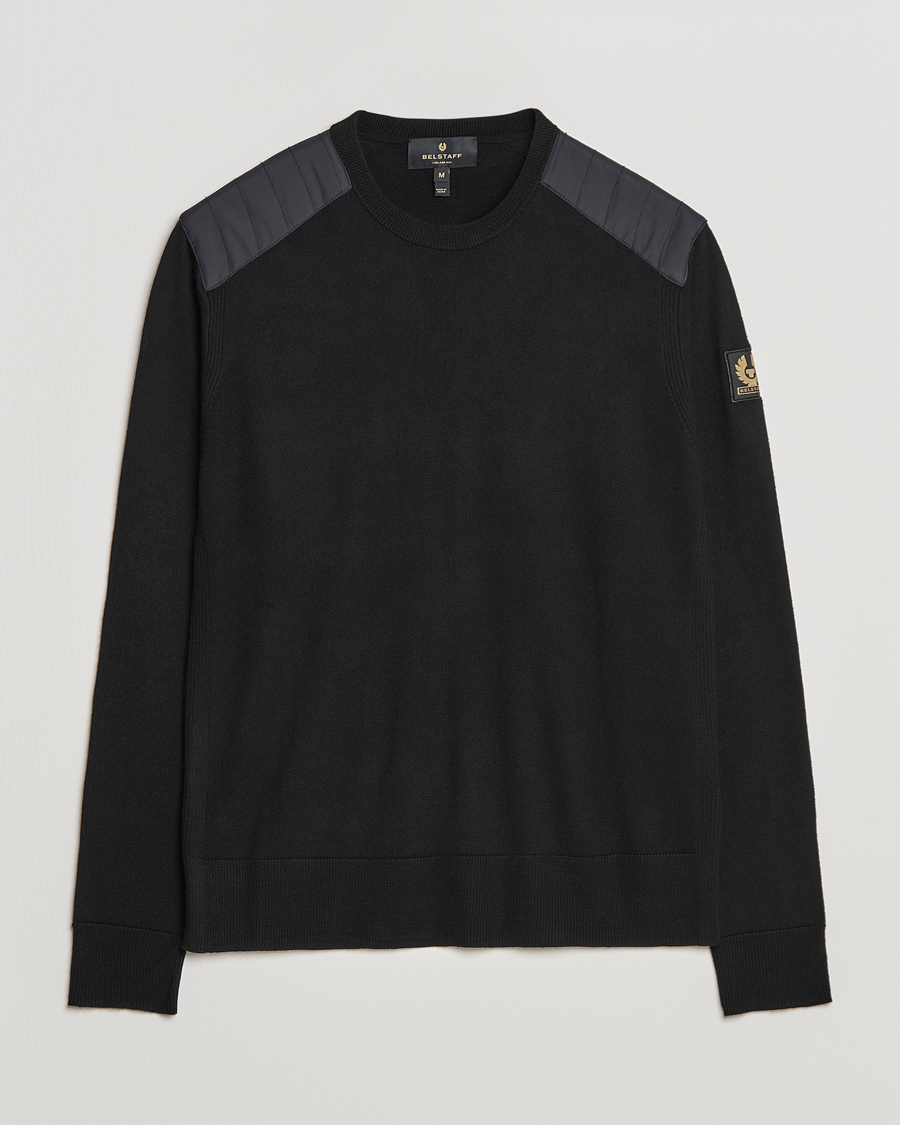 Homme | Pulls Et Tricots | Belstaff | Kerrigan Crew Neck Merino Sweatshirt Black