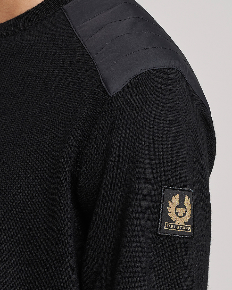 Homme | Pulls Et Tricots | Belstaff | Kerrigan Crew Neck Merino Sweatshirt Black